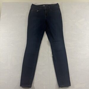 Old Navy Pop Icon Skinny Jeans Womens 4 Long Dark Wash Stretch Denim